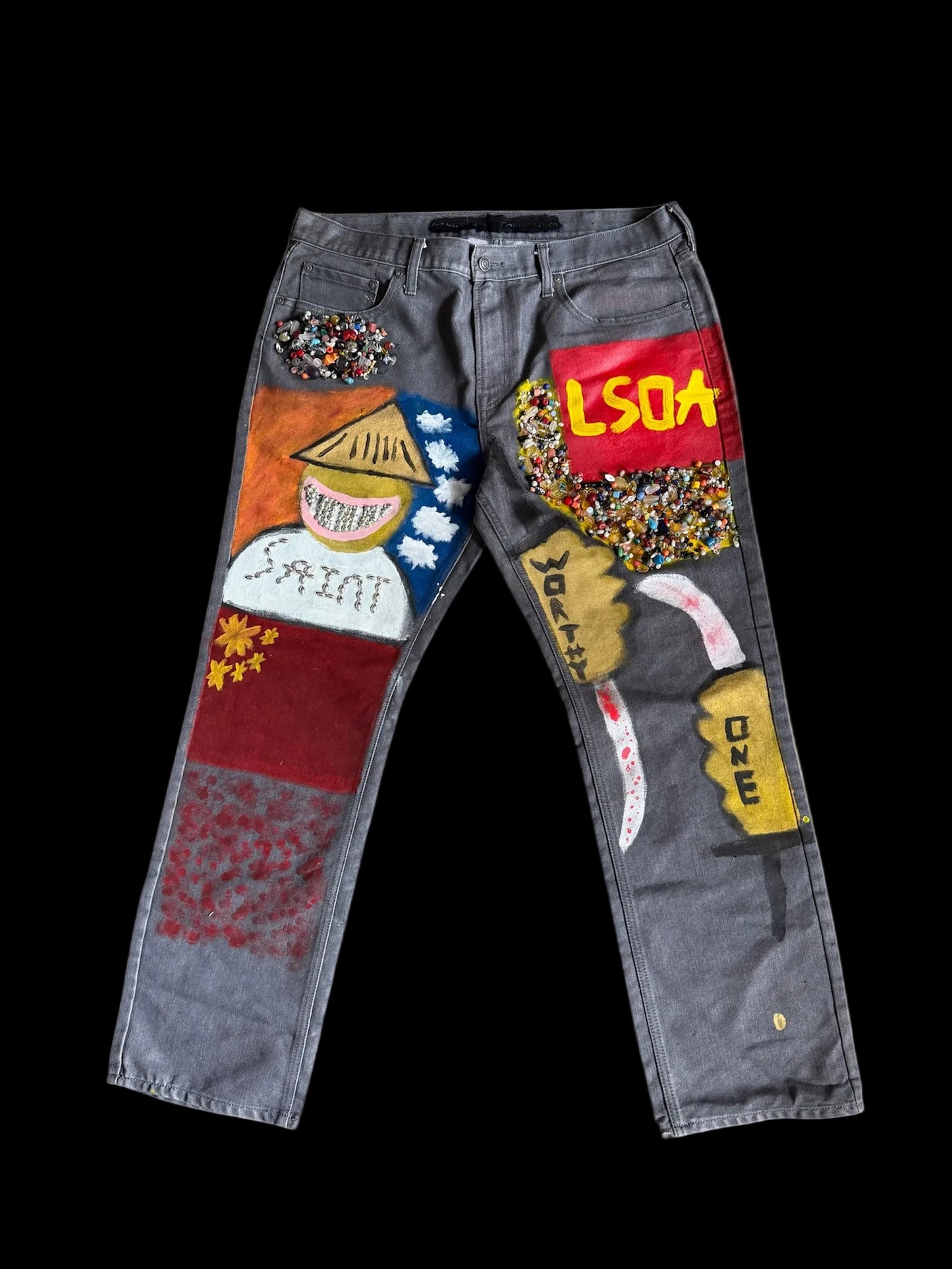 LS Chinatown doodle jeans